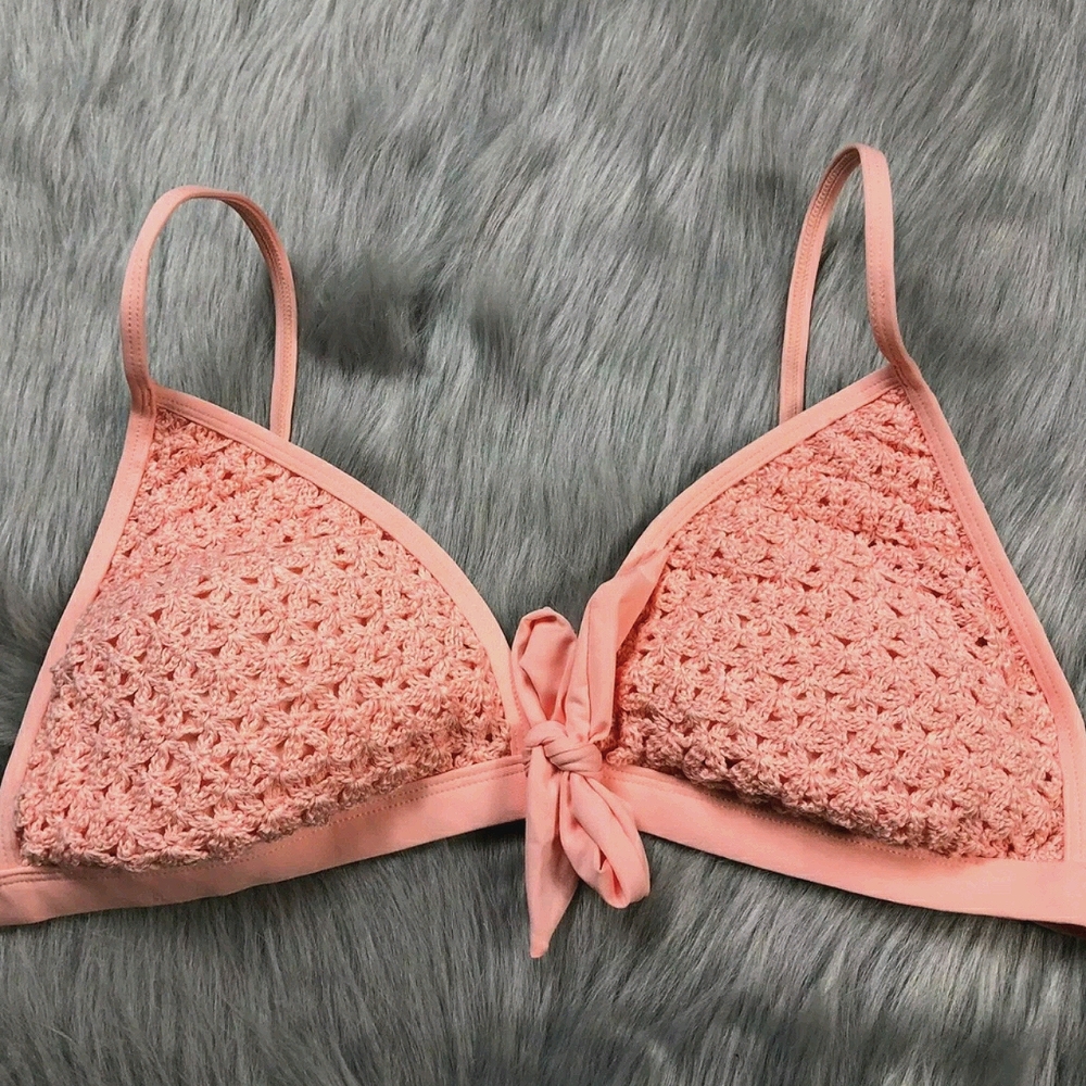 Xhilaration Crochet Bikini Top